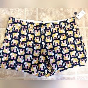 NWT crown and ivy elephant print shorts